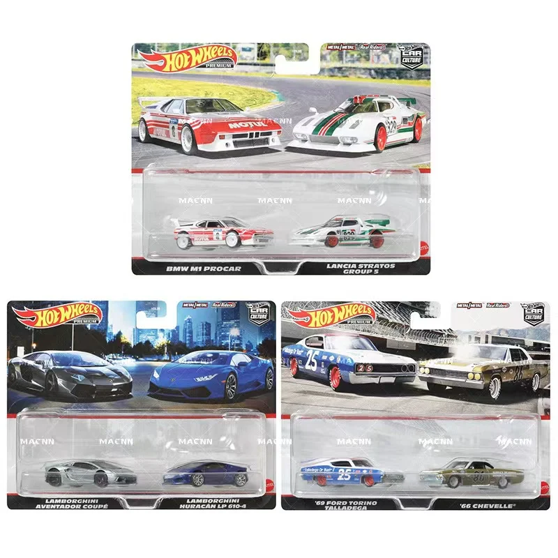 Hot Wheels-Jouets de culture de voiture pour garçons, Original Premium Diecast, 1:64 Tyiture, BMW Procar, Lancia Stratos, Lamborghini, Nissan Skyline