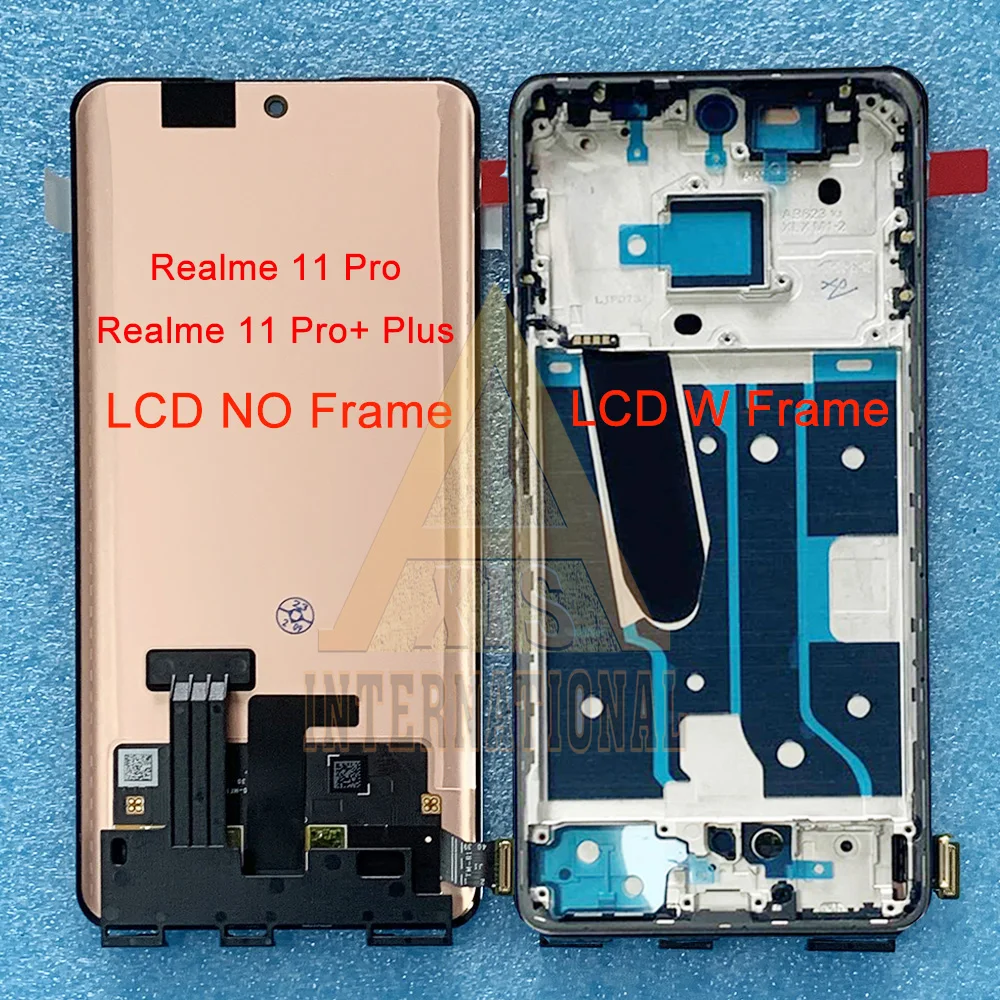 Original For Oppo Realme 10 pro Plus LCD Frame Display Screen+Touch Digitizer For Realme 11 Pro Plus RMX3771 11Pro RMX3740