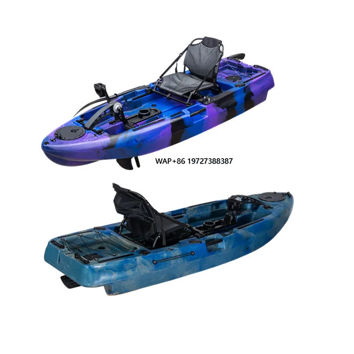 

8FT Single Seat 1 Person Electric Motor Boat 2.5 Miters Small Pedal Fishing Kayak Easy to Carry