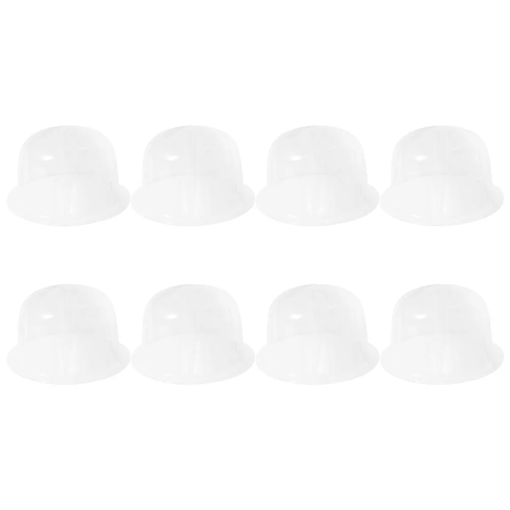 

8pcs Hat Rack Plastic Dome Cap Cap Display Holder Stand Shape Protection SpaceSaving Hat Holder Storage Solution