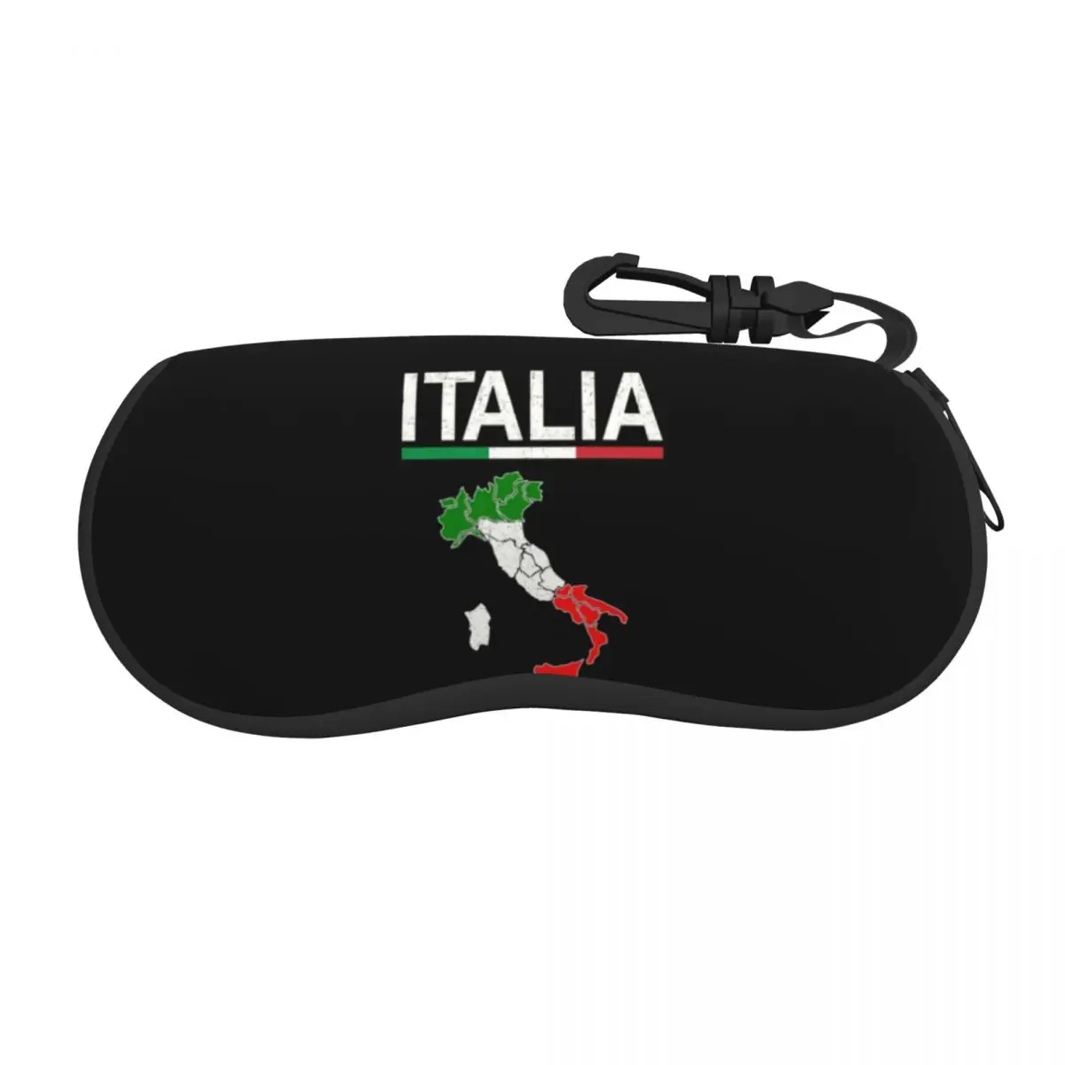 Custom Italy Flag Italian Map Glasses Case Fashion Patriotic Pride Shell Eyeglasses Case Sunglasses Box