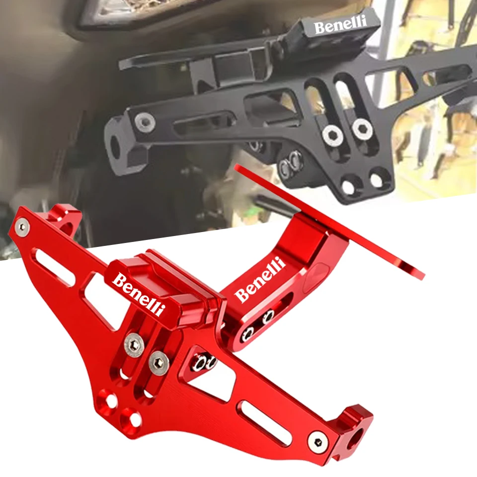 FOR BENELLI TRK702 TRK702X 2022 TRK 702 Motorcycle Adjustable Rear Tail Tidy License Plate Holder Bracket LED