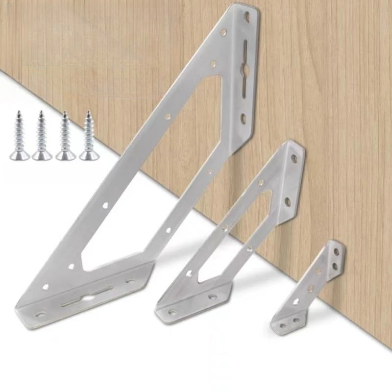 موصل زاوية الأثاث العالمي الفولاذ المقاوم للصدأ ، قفل رمز الزاوية ، الدعم الثلاثي ، قوس ، تركيبات الأثاث