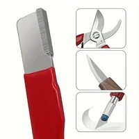 Affûteur de couteaux portable, affûteur de ciseaux de jardin, affûteur de couteaux de cuisine, grattoir à bords, coupe-bords, racloir à bords 2