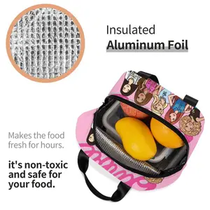 Custom Barbie Lunchbag, wiederverwendbarer Kühlschrank, isolierte thermische Bento -Box für Frauen, Kinder, Schule, Reisen, Rosa, Tasche, Essen 8 Hauptverkäufe Barbie Travel - №5