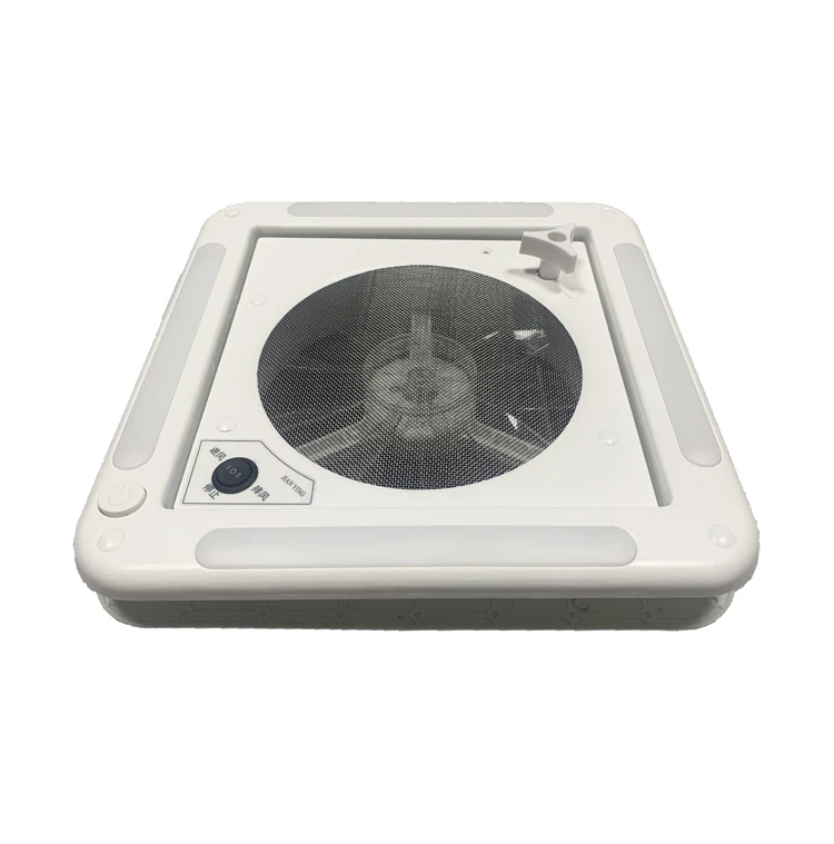 H10286 14 X 14. RV Camper Trailer Universal White Standard Roof Vent 12V Motor And Fan For Trailer Camper And Motorhomes
