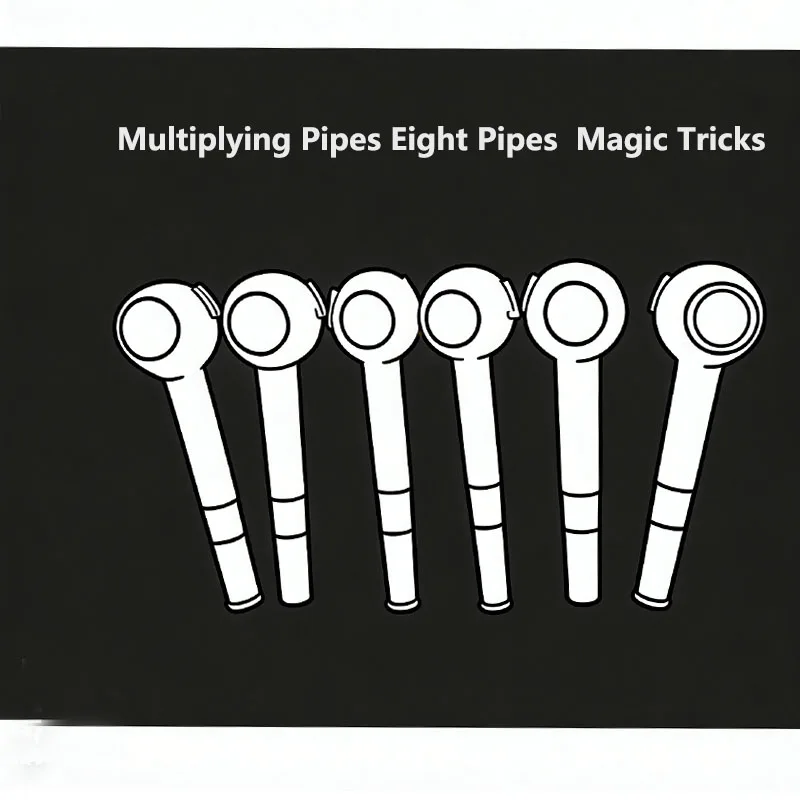 Multiplying Pipes Eight Pipes  Magic Tricks Professional Magician Stage Illusion Gimmick Props Magie Appearing From Two Hands