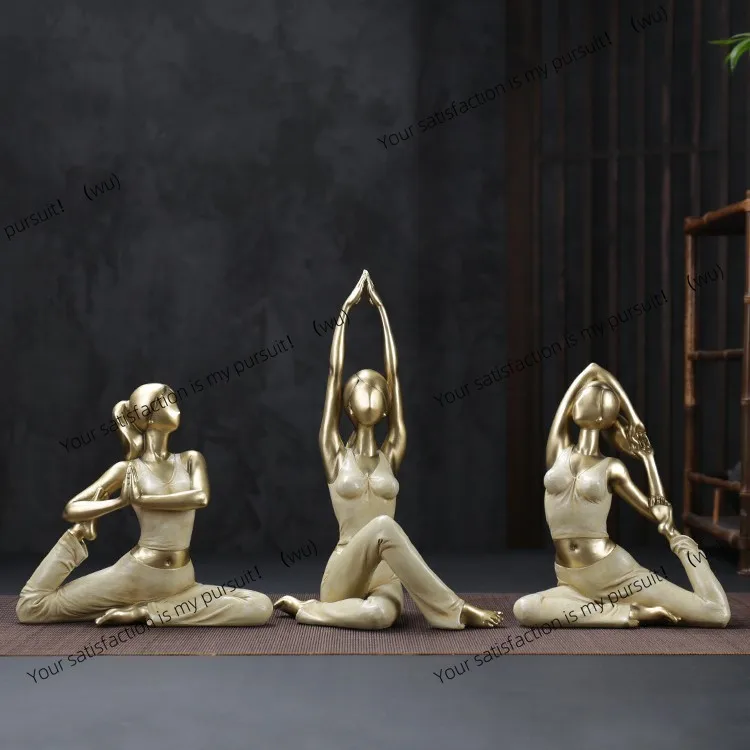 Yoga character ornament to send friends, newcomers creative practical home desktop living room bedroom yoga studio opening gift