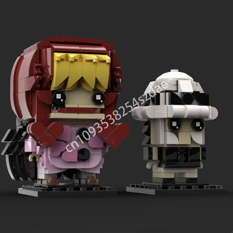 

495 шт. MOC Corazon and Trafalgar Law Brickheadz строительные блоки креативные детские рождественские игрушки подарок образование для взрослых конструкция