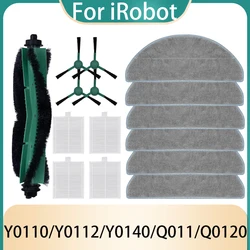 For iRobot Roomba Combo Essential Y0110 Y0112 Y0140, Roomba Vac Essential Q0110 Q0120 Accessories Roller Brush Filter Mop Pads
