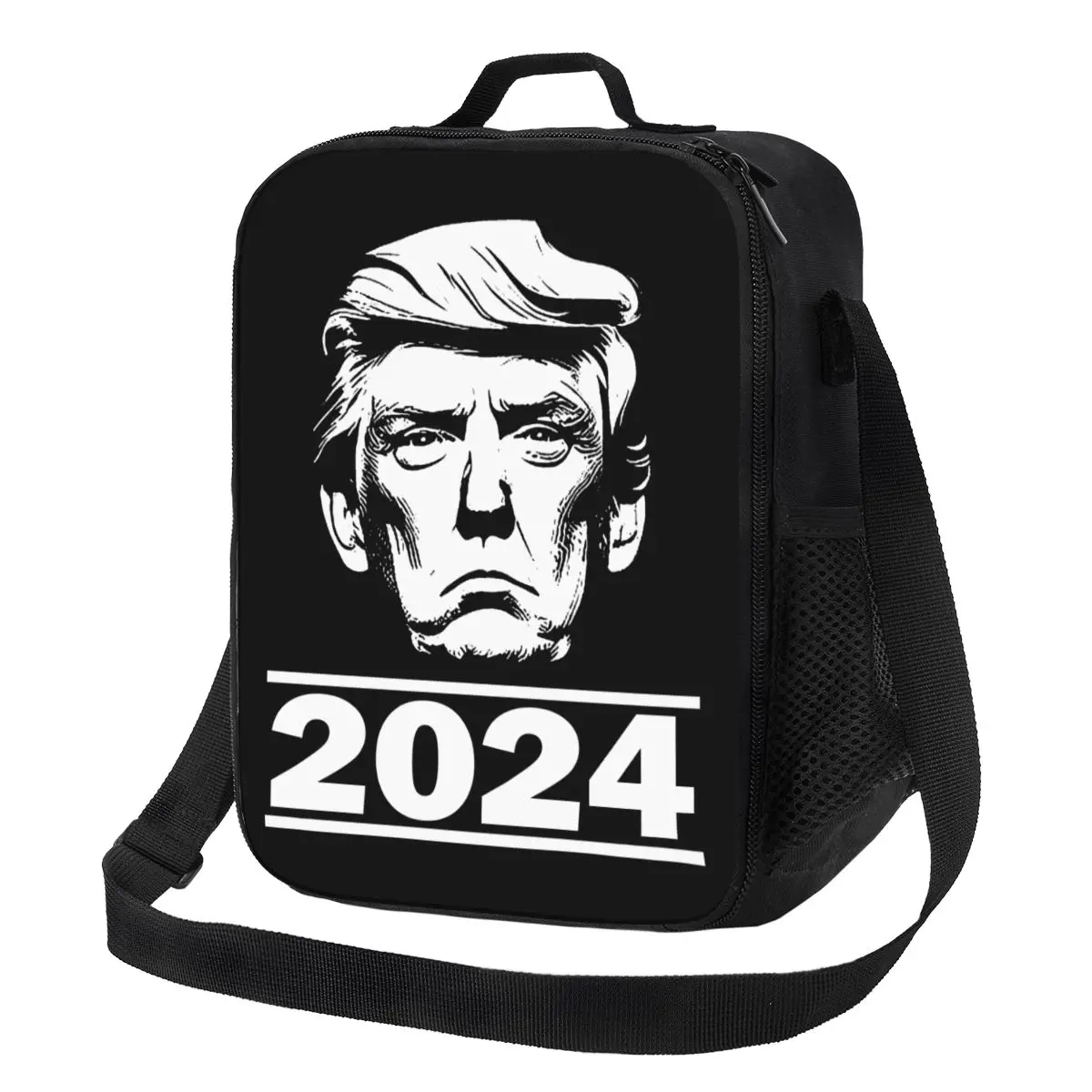 Trump 2024 US Thermal Insulated Lunch Bags Women Portable Lunch Container for Kids School Children Storage Bento Food Box