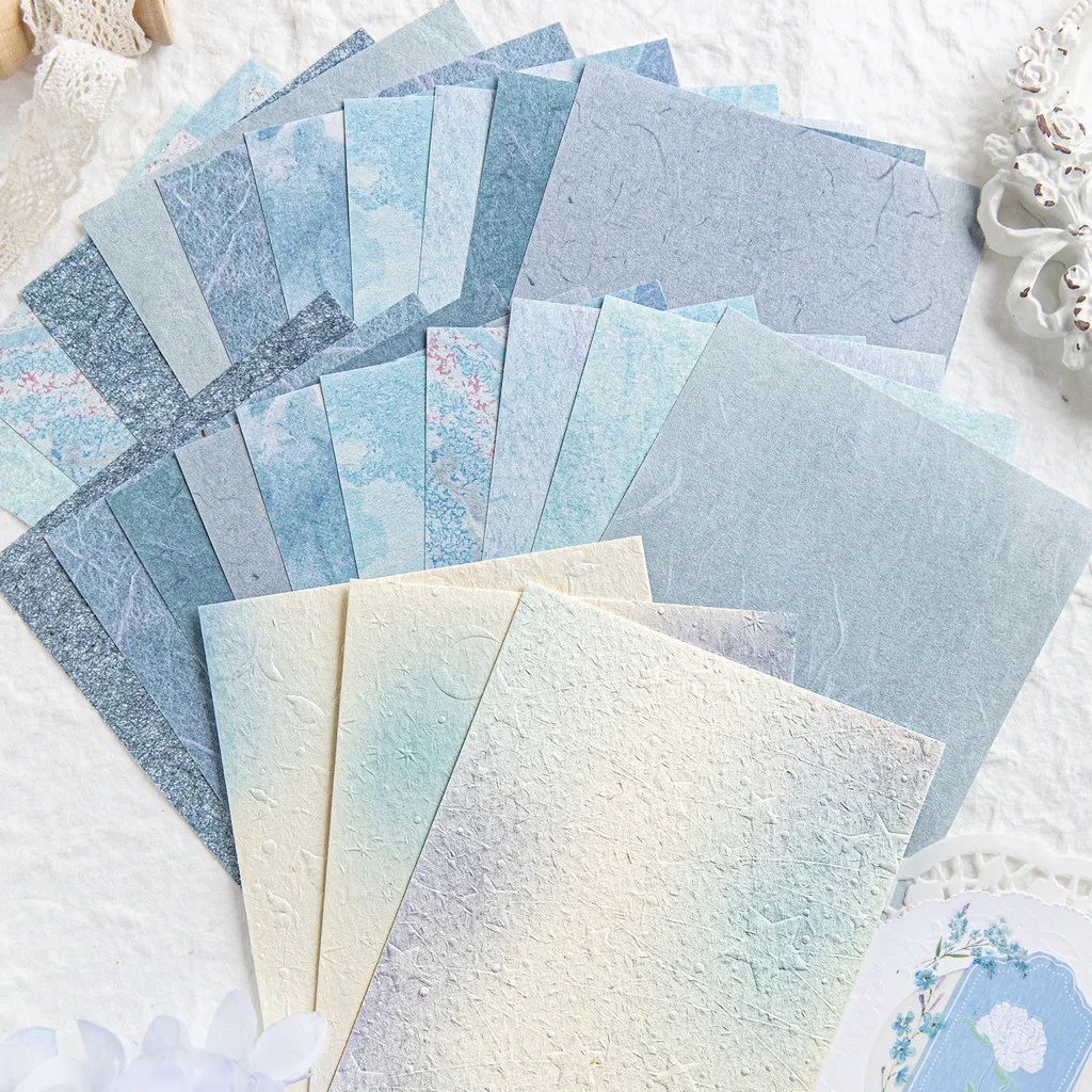 Journamm 23pcs/pack Aesthetic Materials Paper DIY Scrapbooking Collage Junk Journal Creative Stationery Planner Craft Paper