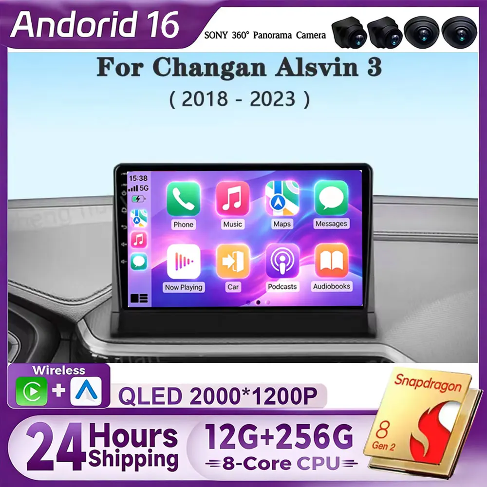 Car Android For Changan Alsvin 3 2018 - 2023 Car Radio Player Stereo Head Unit Intelligent System Android Auto Carplay Bluetooth