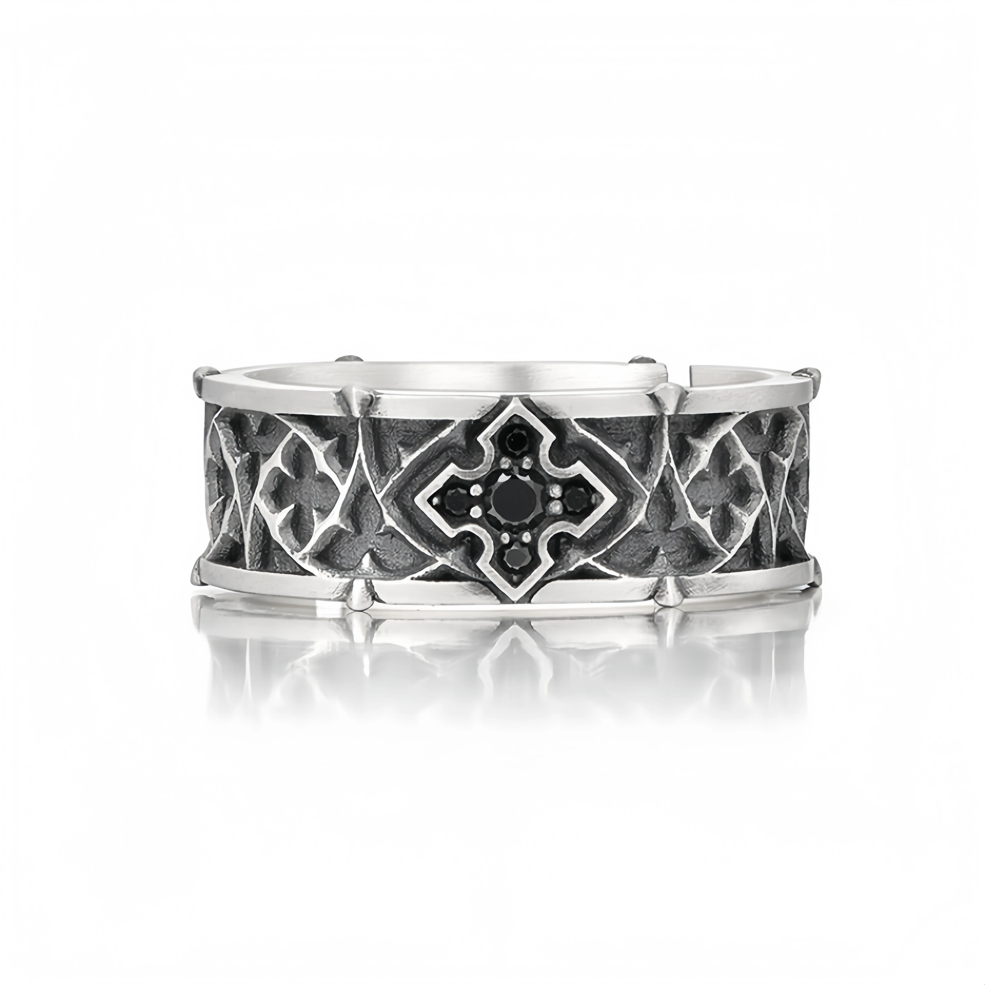 Men'S Accessories Rings - Cincin Terbuka Retro Crucifer Vines yang
