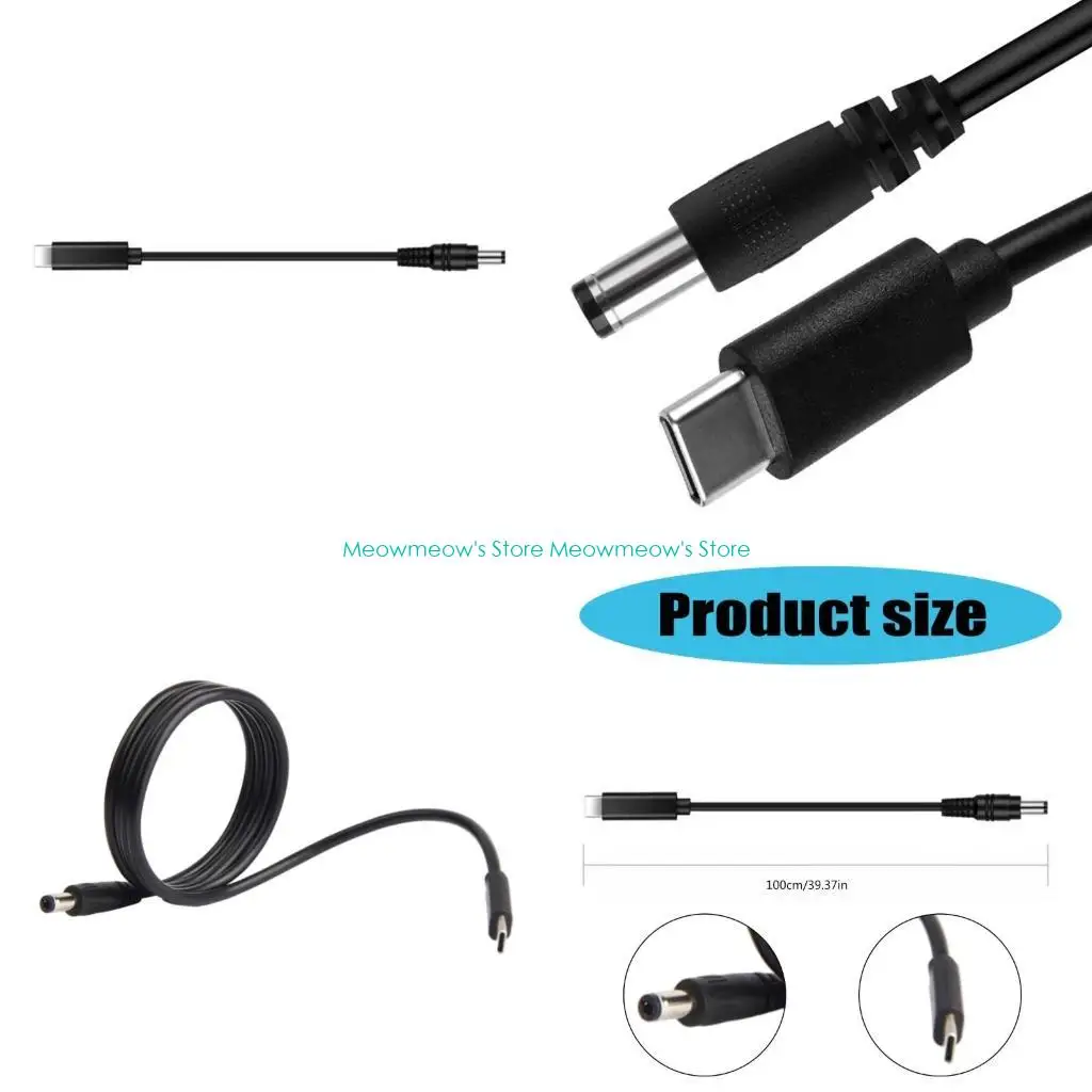 W91A USB C PD do 12V DC5.5x2.1 mm Kabel zasilania do ładowania elektroniki