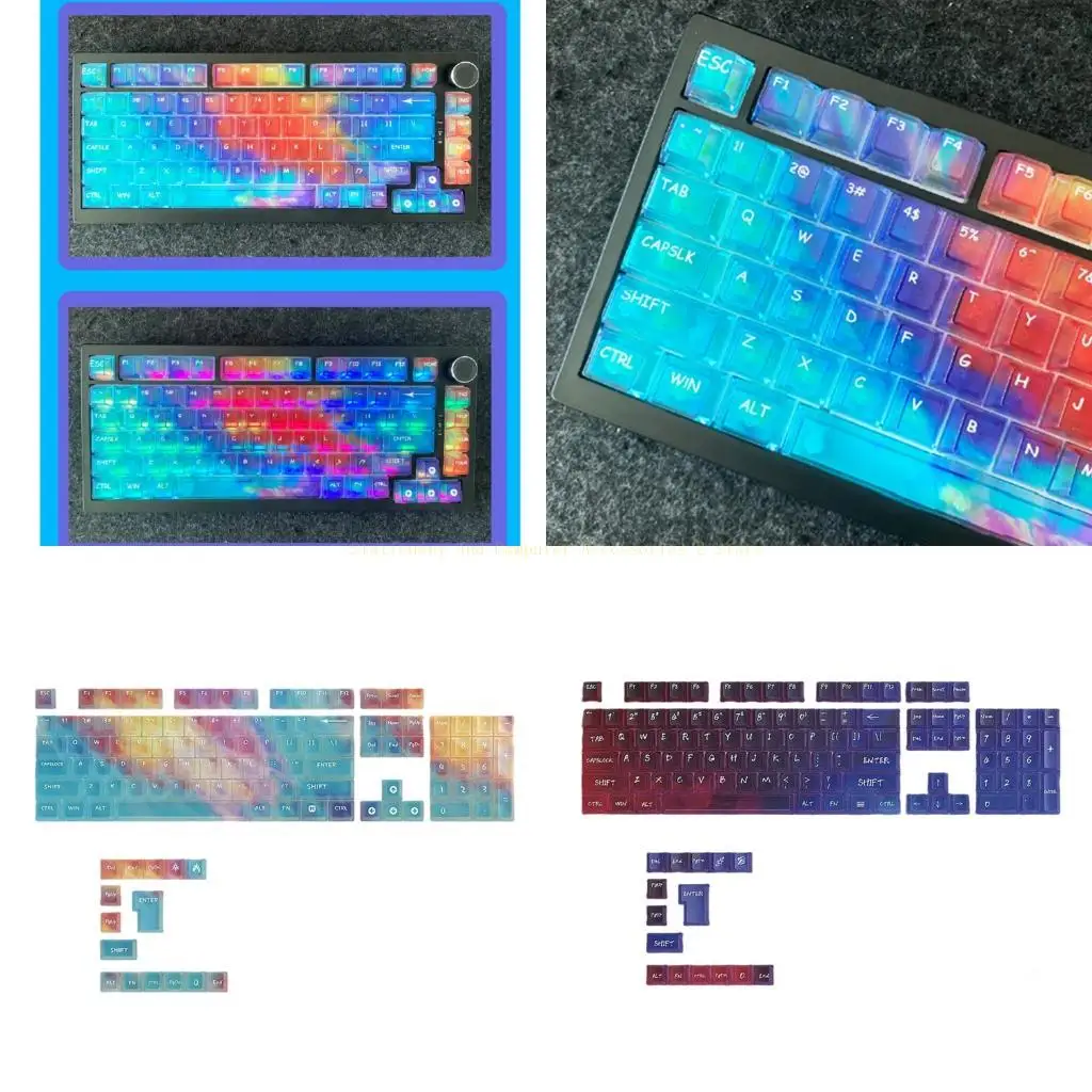

Multiple Color 119 PC Keyboards Keycap Ergonomic Typing Universal Keycaps