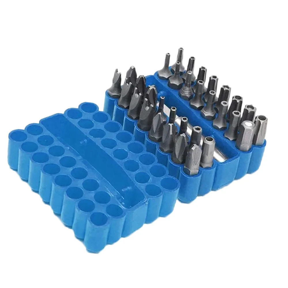 33pcs Safety Bit Set Magnetic Security Screwdriver Bit Torq Torx Hexagonal Star Spanner Electric Holder Bits Set for Screwing - view 5