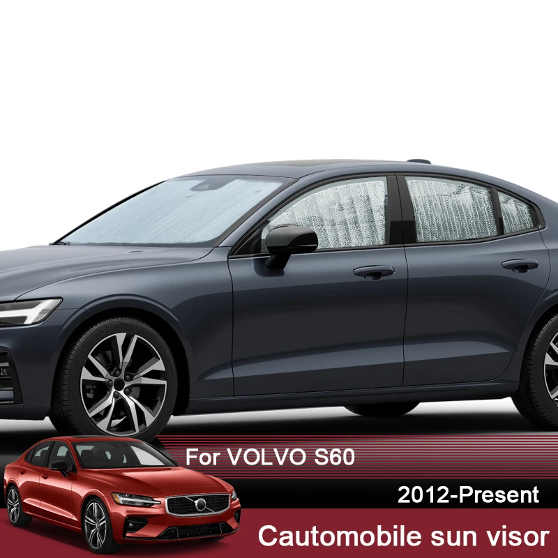 

Автомобильные солнцезащитные очки Φ для Volvo S60 2012-2025, оконная занавеска, солнцезащитный козырек, чехол на лобовое стекло, внутренние автомобильные аксессуары
