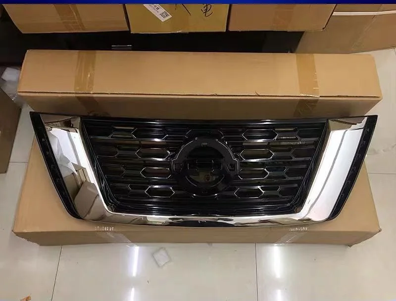 High Quality ABS Front Middle Grill Front Racing Grilles Bumper Grill Matt Black Orginal Style Fit For Nissan Terra 2018-2020