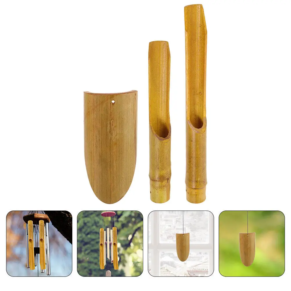 

1Set Bamboo Wind Chime Tubes Lightweight DIY Wind Bell Tubes for Garden Patio Relaxation Decor DIY Tube Chime Decor