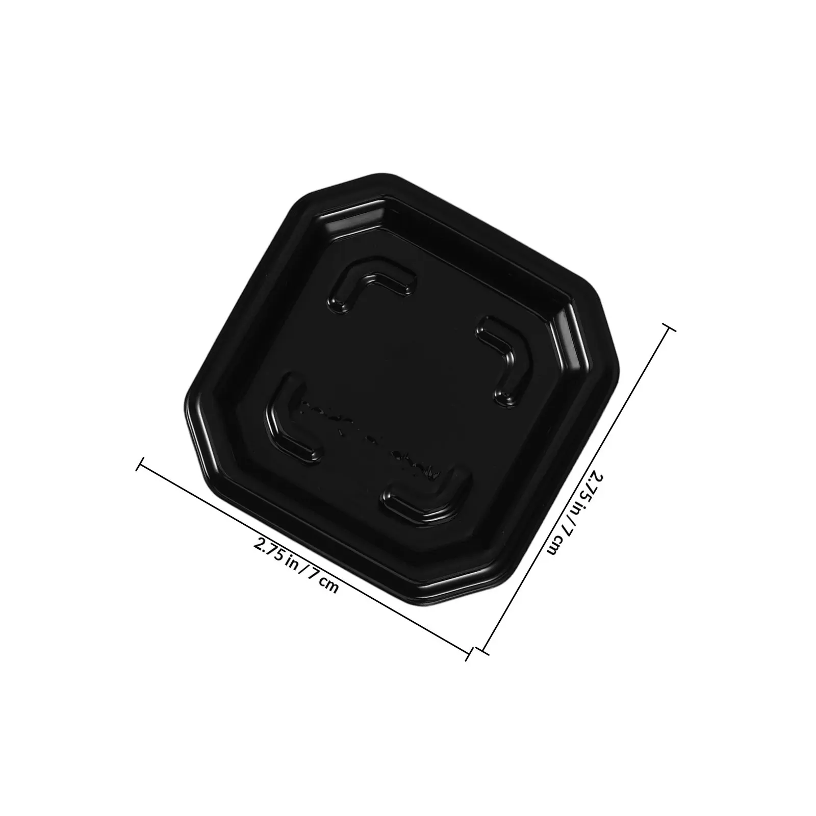50Pcs Square Heavy Duty Plant Saucers Transparent Plastic Succulent Pots Trays Indoor Outdoor Leakproof Drainage Bonsai Planter