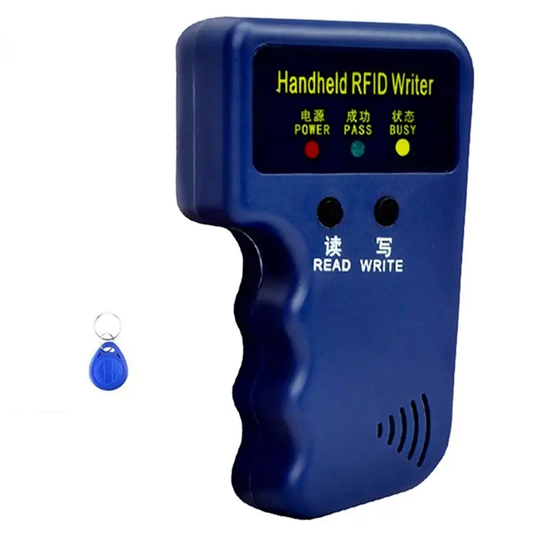 125Khz RFID Card Reader +1 Keyfobs Kit Copier Writer Duplicator Programmer ID Card Copy EM4305 T5577 Each Writable Tags-A12I