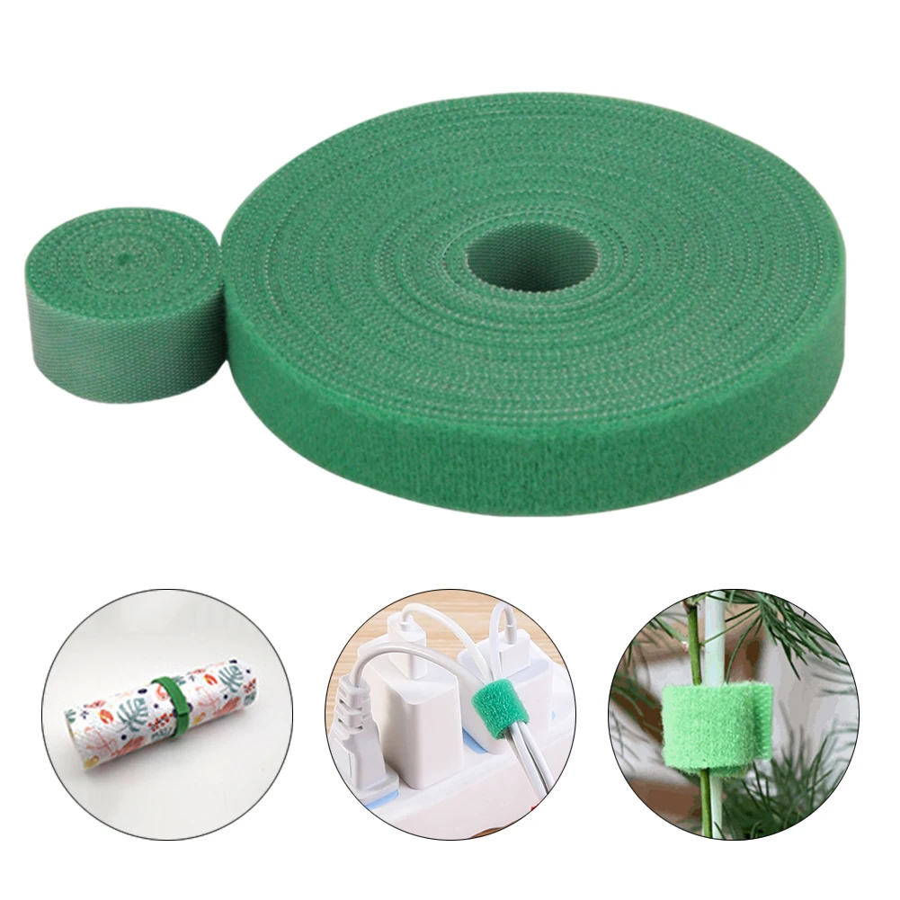 3 Rolls Green Garden Twine Plant Ties Nylon Garden Hook Loop Bamboo Cane Wrap Support Garden Accessories