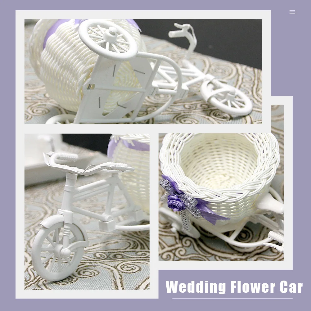 2 قطعة مقلد الروطان النسيج تشكيلة زهور حامل ديكور سلة التخزين سيارة بولي القماش المواد ديكور غرفة مكتب المنزل