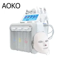 AOKO-Appareil de Soins de la Peau, Peel Spa, Machine Faciale, Rajeunir la Peau, Hydro DermDelhi Aqua Deep Books, 6/7 en 1