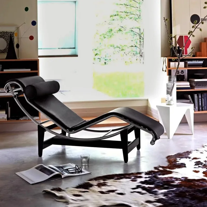

Italian Leather Sofa Chair, Balcony Living Room Living Room Balcony Light Luxury Single Leisure