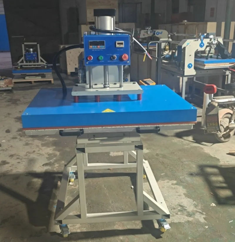 【2026】آلة الضغط الحراري الهوائية بمحطة واحدة للقمصان (50*70 سنتيمتر/60*80 فولت/70*90 سنتيمتر/80*100 سنتيمتر/100*120 سنتيمتر اختياري #3