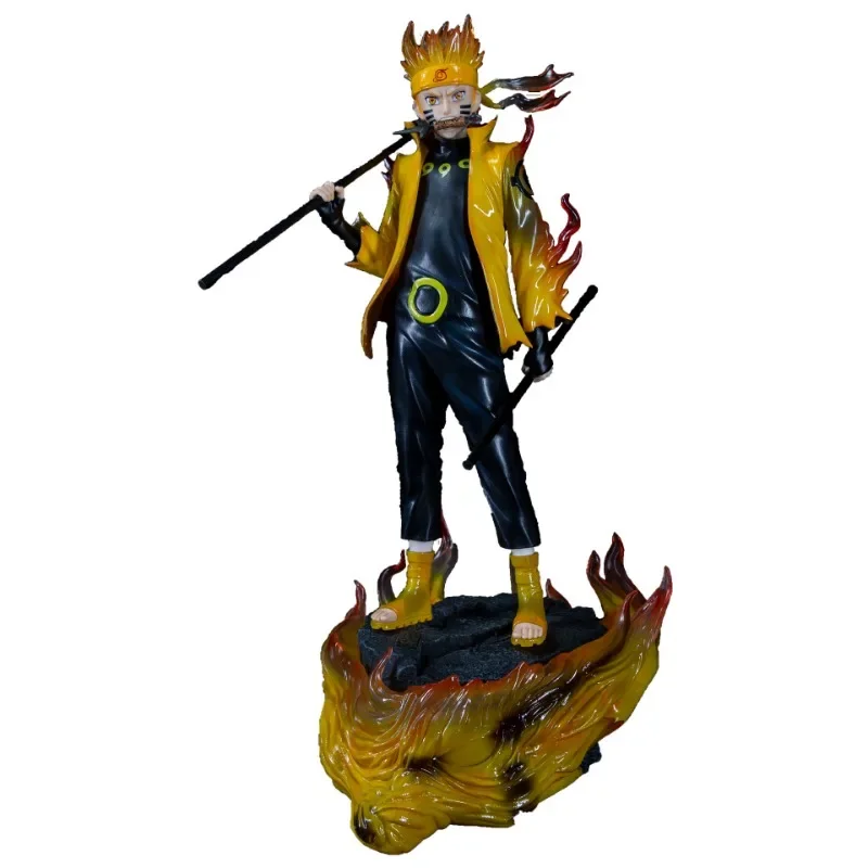 

Naruto GK Figure Uzumaki Naruto Uchiha Sasuke Hatake Kakashi Night Guy Action Figure PVC Anime Collection Model Toys 38CM