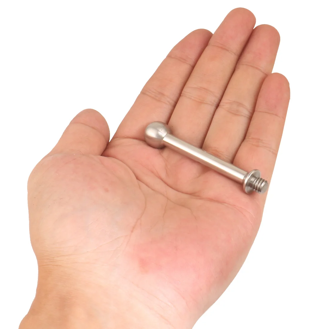 Edelstahl 12mm Doppelkopf Kugel bolzen 1/4 "Gewinde für Monitor klemme Hotshoe Kamera halterung Magic Arm Verlängerung stange – Detail 7