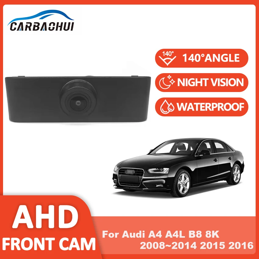 

HD CCD Car Waterproof Front View Camera Logo Parking System For Audi A4 A4L B8 8K 2008~2014 2015 2016
