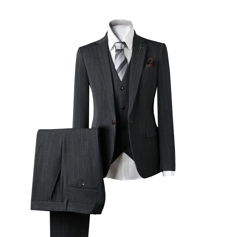 (63) Customized New Men's Business Groom Suit with Wedding Formal Wear