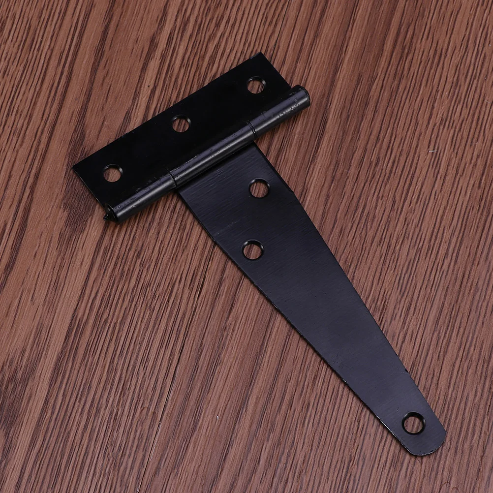 

T Shaped Hinges 4 Inches Heavy Duty Black Cupboard Gate Furniture Iron Material Galvanized Durable Silent Easy Install Stabler