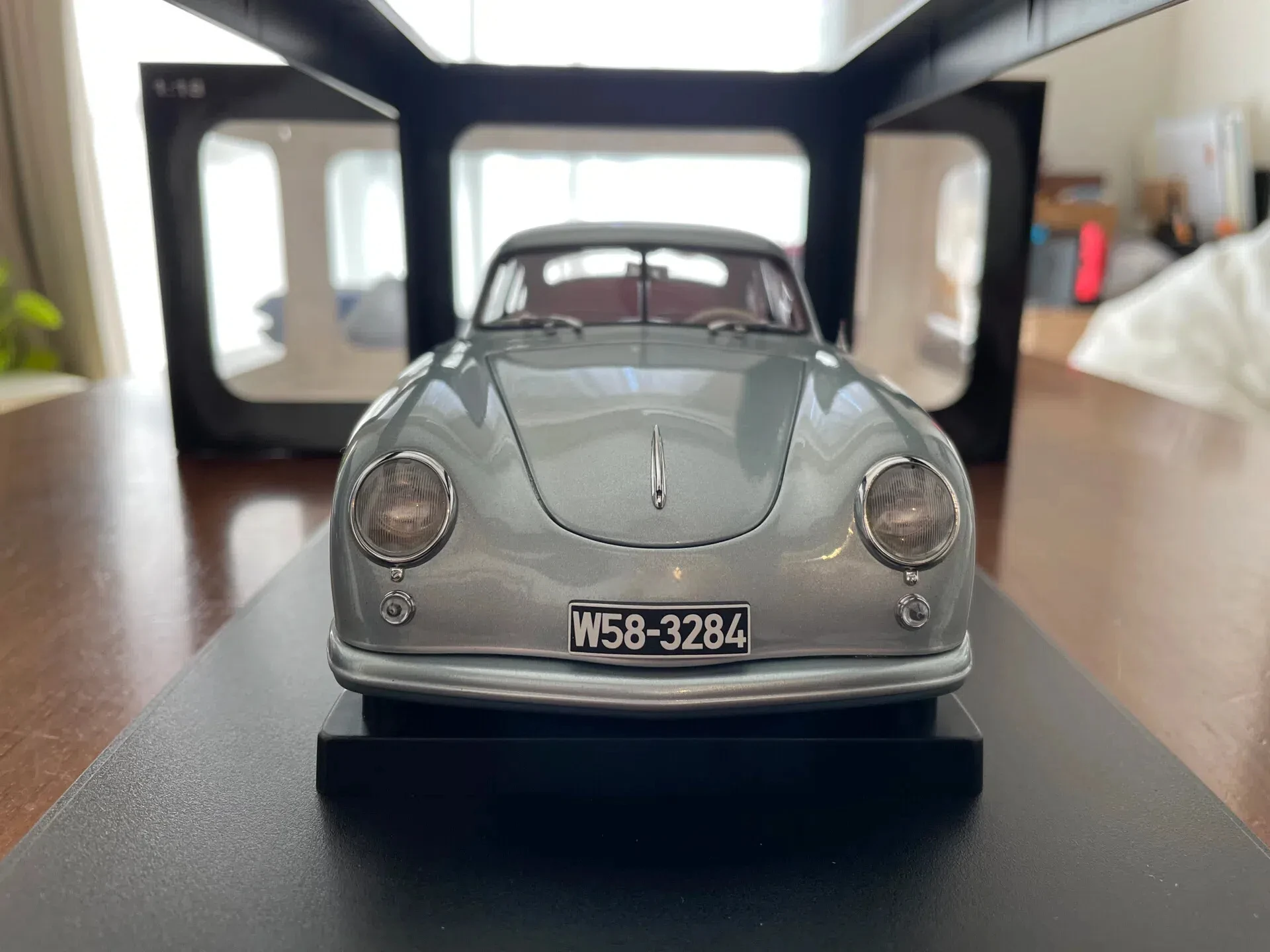 Autoart 1:18 356 simulazione nera/argento edizione limitata tutto aperto in lega di metallo statico modello di auto giocattolo regalo