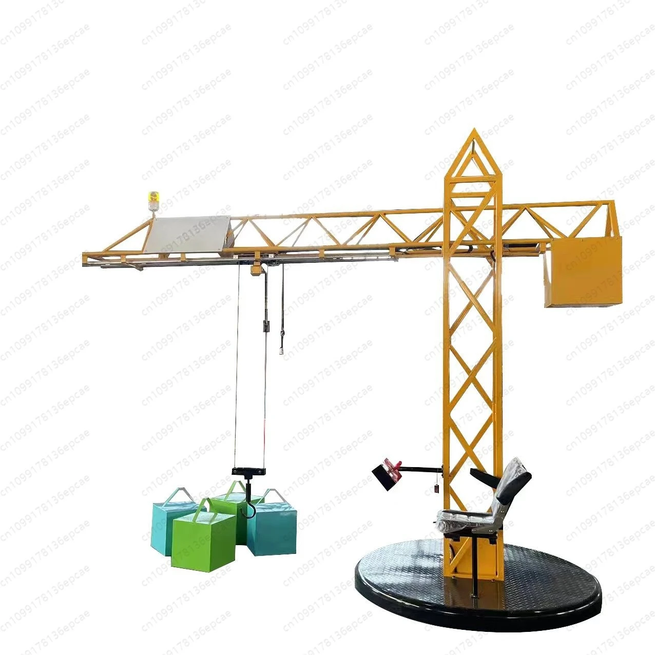Hydraulic Children's Tower Crane Outdoor Playground Large Playground Park Amusement Facility Lifting Clamp Electric Tower Crane