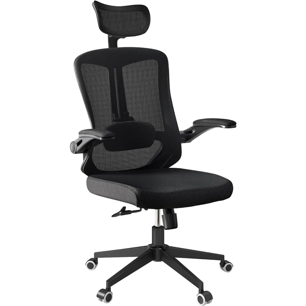 

Office Chair 350LBS Capacity,Ergonomic Comfy Home Desk Chair,High Back Gaming Chair with Wheels,Mesh Computer Chair,Lumbar Suppo