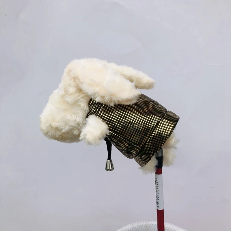 Couverture de tête de club de golf en bois, chapeau animal, fournitures de pièces de golf, 3/5