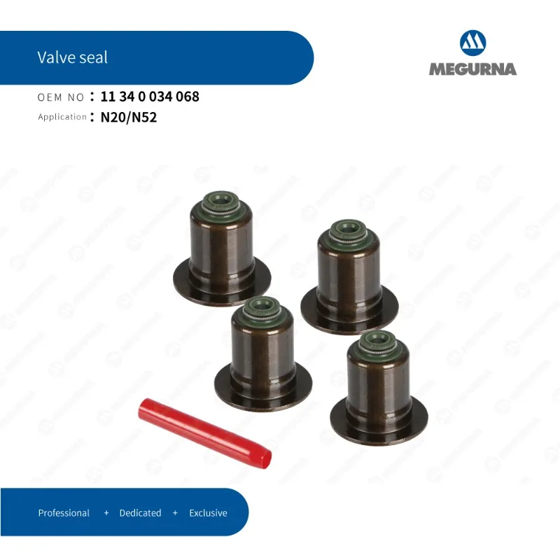 

MEGURNA Valve Stem Oil Seal 11340034068 For BMW 130i 135i 235i 335i 435i 530i 535i 630i 640i 740i X1 X3 X4 X5 X6 N20/N52 Engine