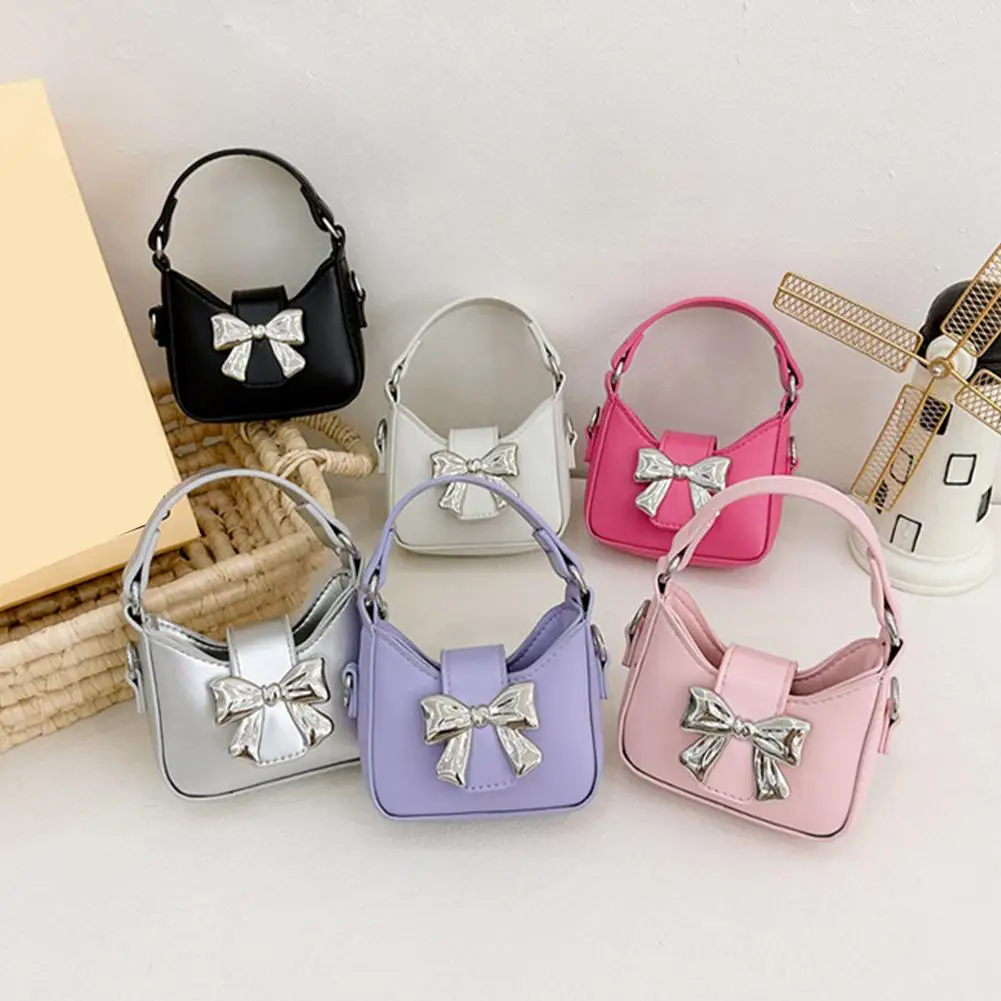 Korean Style Girl Princess Bag Cute Sweet Bow Chain Crossbody Bags for Girls Bowknot Hand Bags Toddler Purses and Handbags Gift