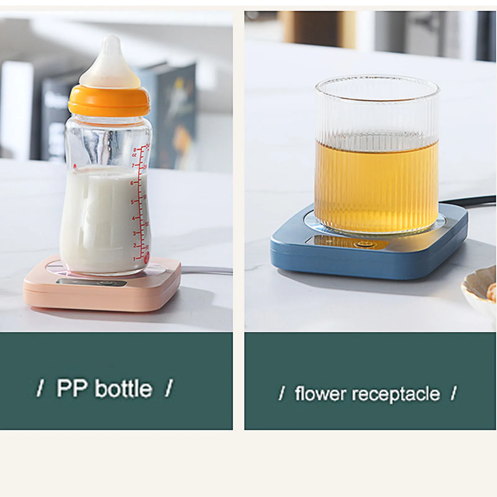 Electric Mug Warmer Smart Cup Warmer 55℃ Constant Temperature Thermostat Coaster for Coffee Tea