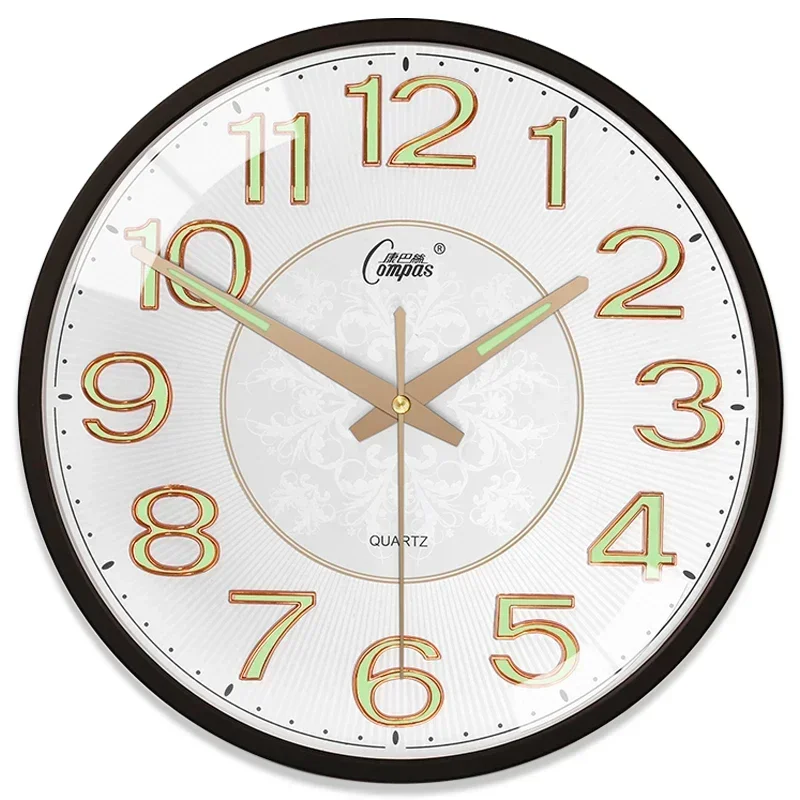 Luminous Large Wall Clock Silent Night Light Living Room Clocks Wall Retro Bedroom Wall Watch Relogio De Parede Gift Ideas