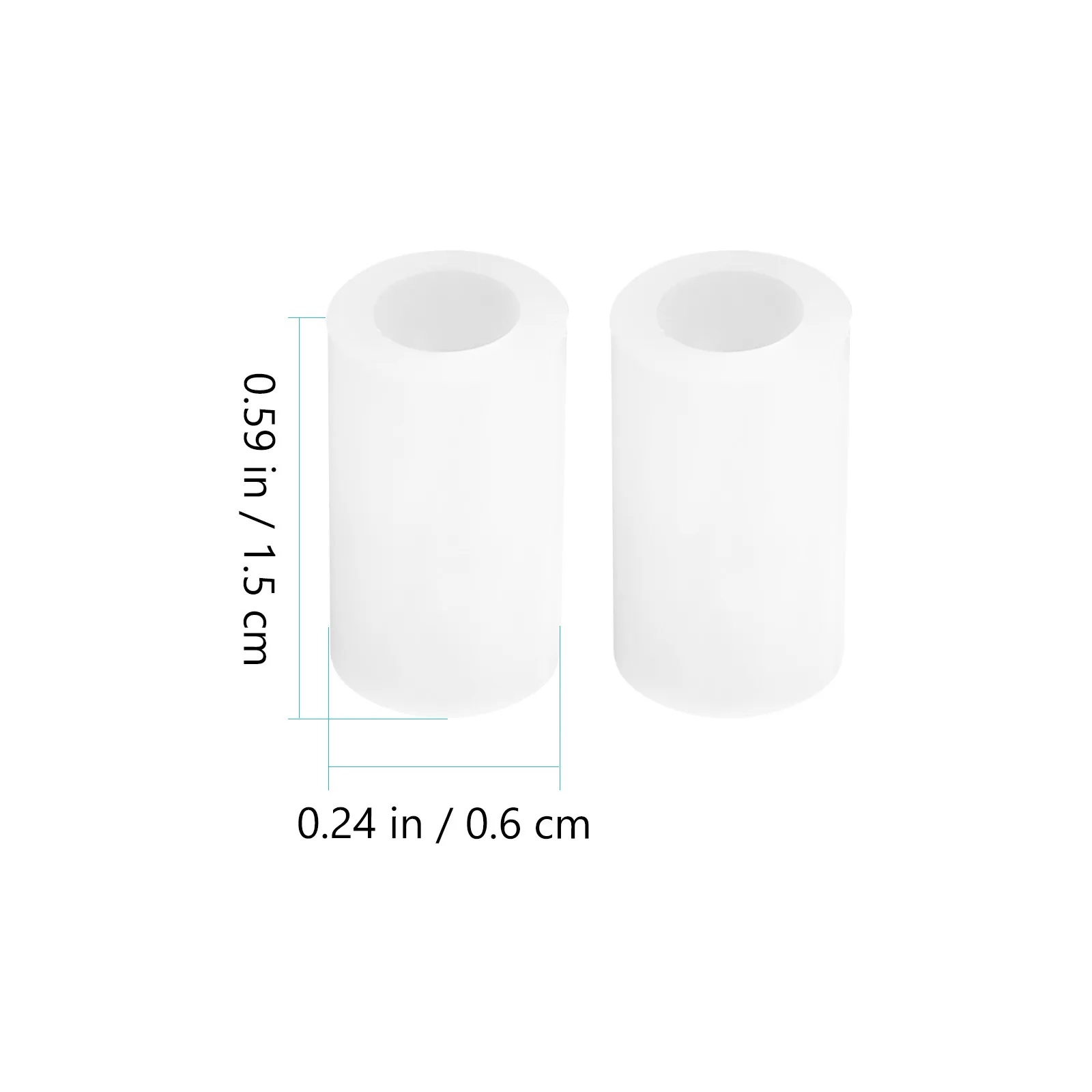 50Pcs Thread Protector End Caps 6Mm Inner Diameter Soft Rubber Protective Covers for Screws Bolts Pipes Furniture Hardware
