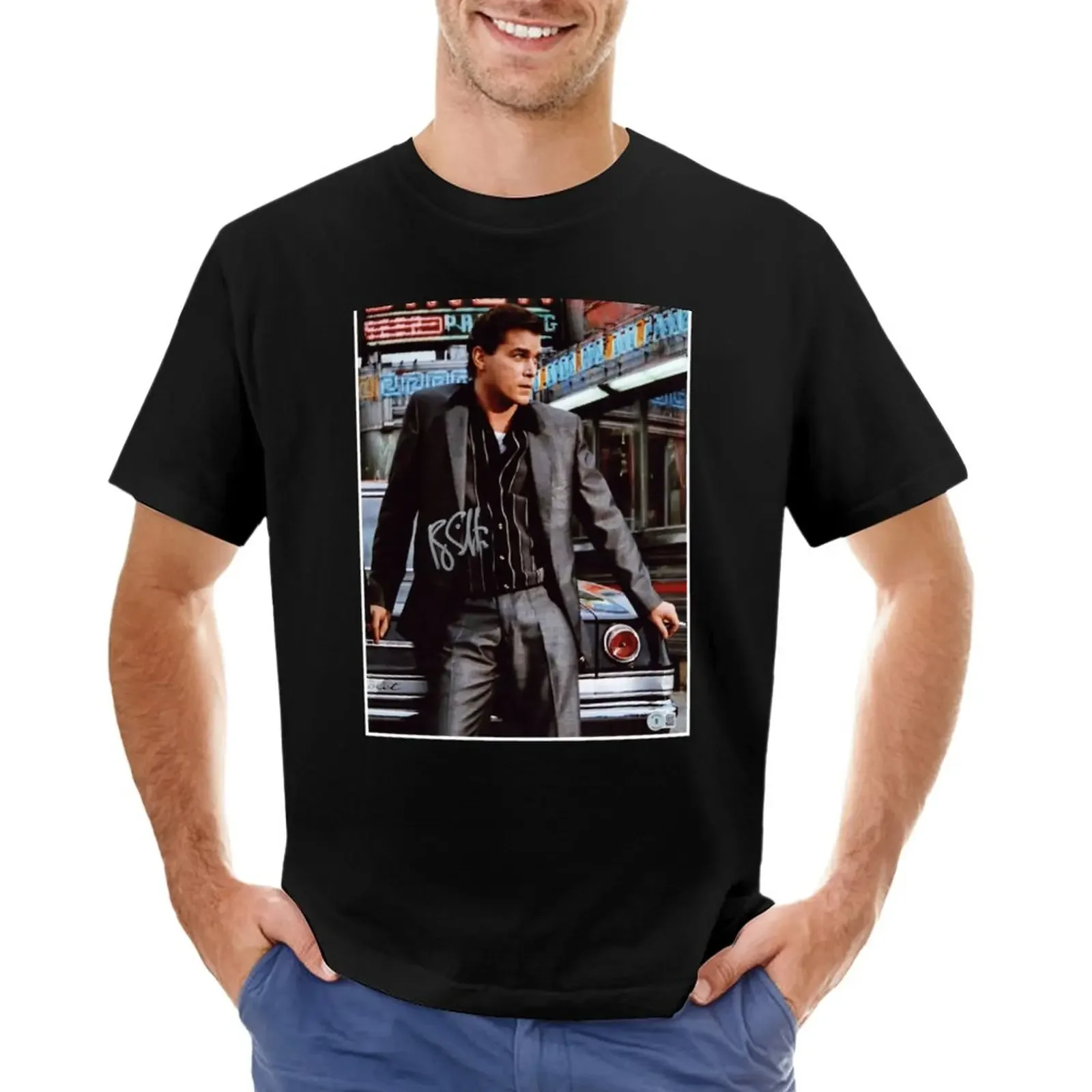 Ray Liotta Fan Art _amp_ Merch T-Shirt korean fashion animal prinfor boys vintage clothes mens graphic t-shirts anime