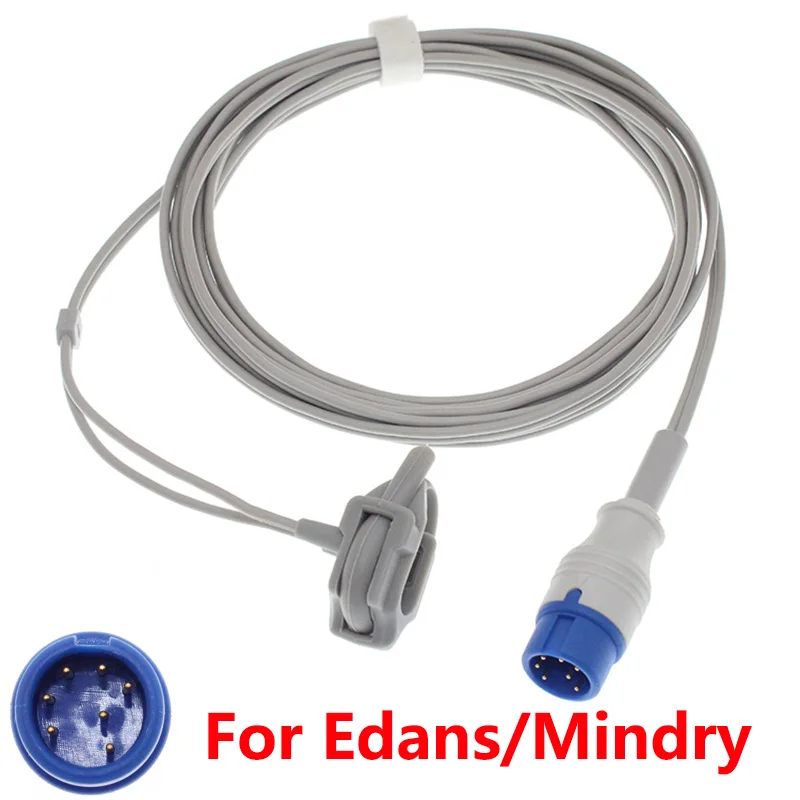 

Spo2 Sensor Compatible Edans iT20 iM20 Elite V5 V6 V8/Mindry Beneview T5 T8 T1 IMEC 8 12 10 Benehart D6 Monitor Oximetry Cable.