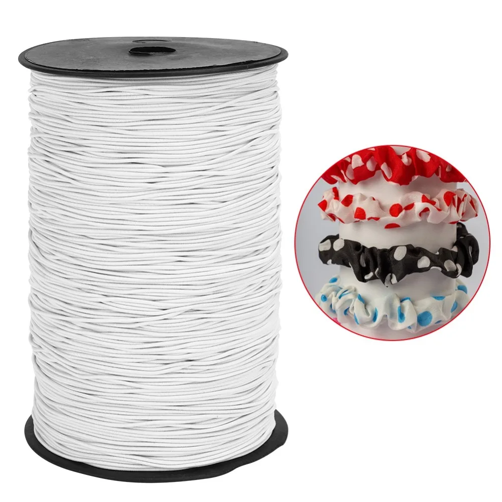 Durable 500m Length Elastic Bungee Rope 1.5mm Diameter Stretchable Waxed Polyester Cord Stretchy Bracelet Cord Jewelry Making