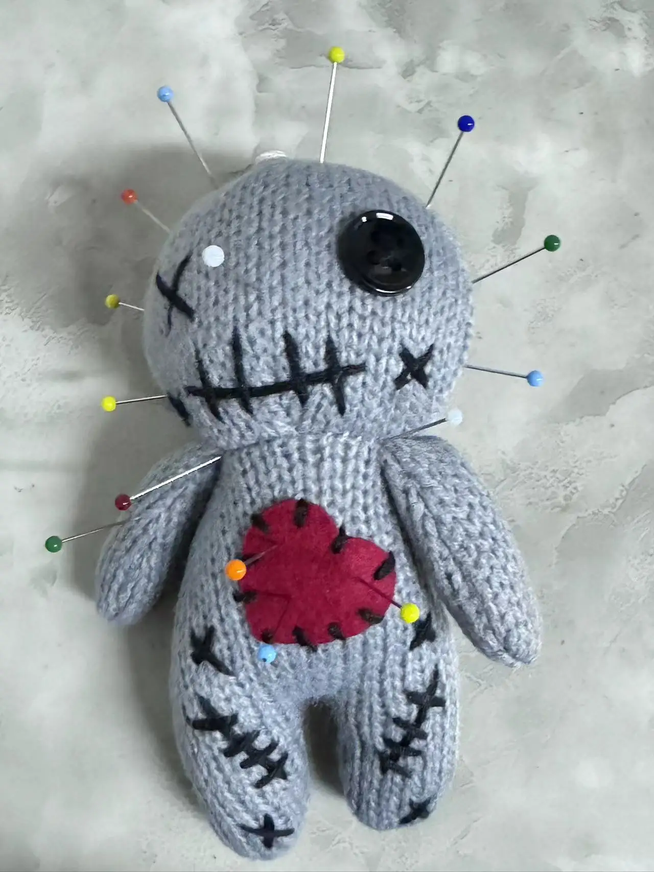 50pc Horror Revenge Voodoo Doll with pin Halloween Party Dress Up Prop Ghost Doll Soft Voodoo Dolls Knitting Accessory Toy Gifts