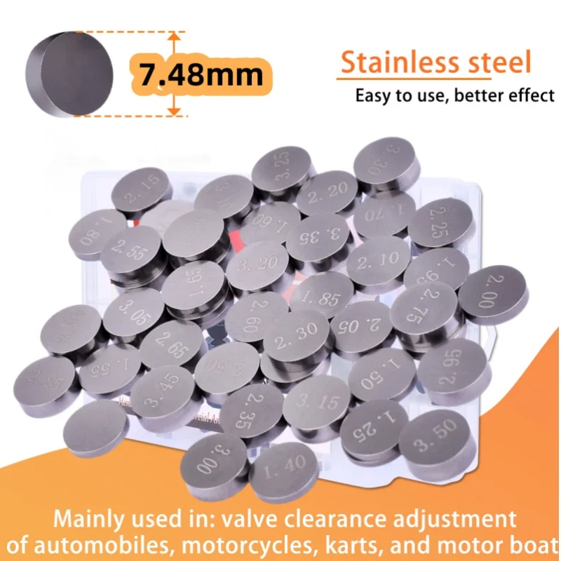 

Прокладки клапанов 7,48 мм для Kawasaki Suzuki Honda Yamaha VFR ST ZX ZG SV GSXR AN DL FZR 1100 1300 750 660 636 YZF R1 R6 1000 650 900